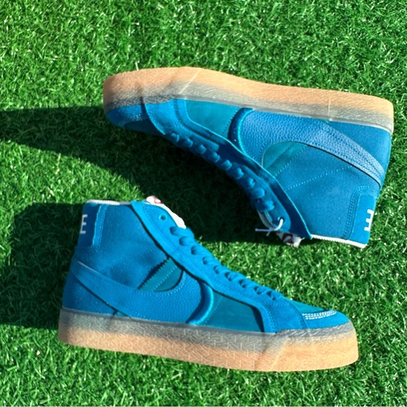 Nike Sb Zoom Blazer Mid Premium Green Abyss - Picture 11 of 12